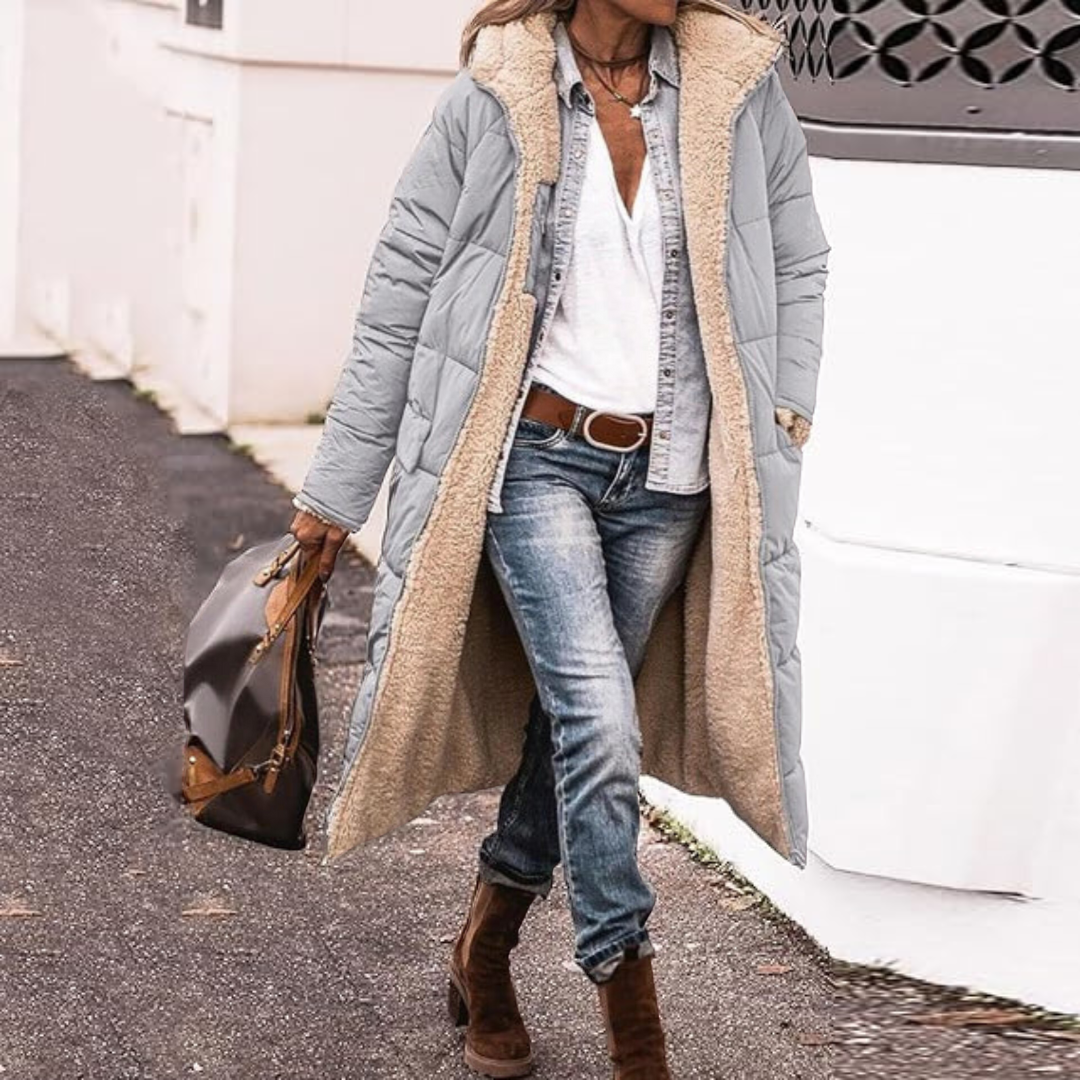 Zoe™ | Trendig Vändbar Långjacka