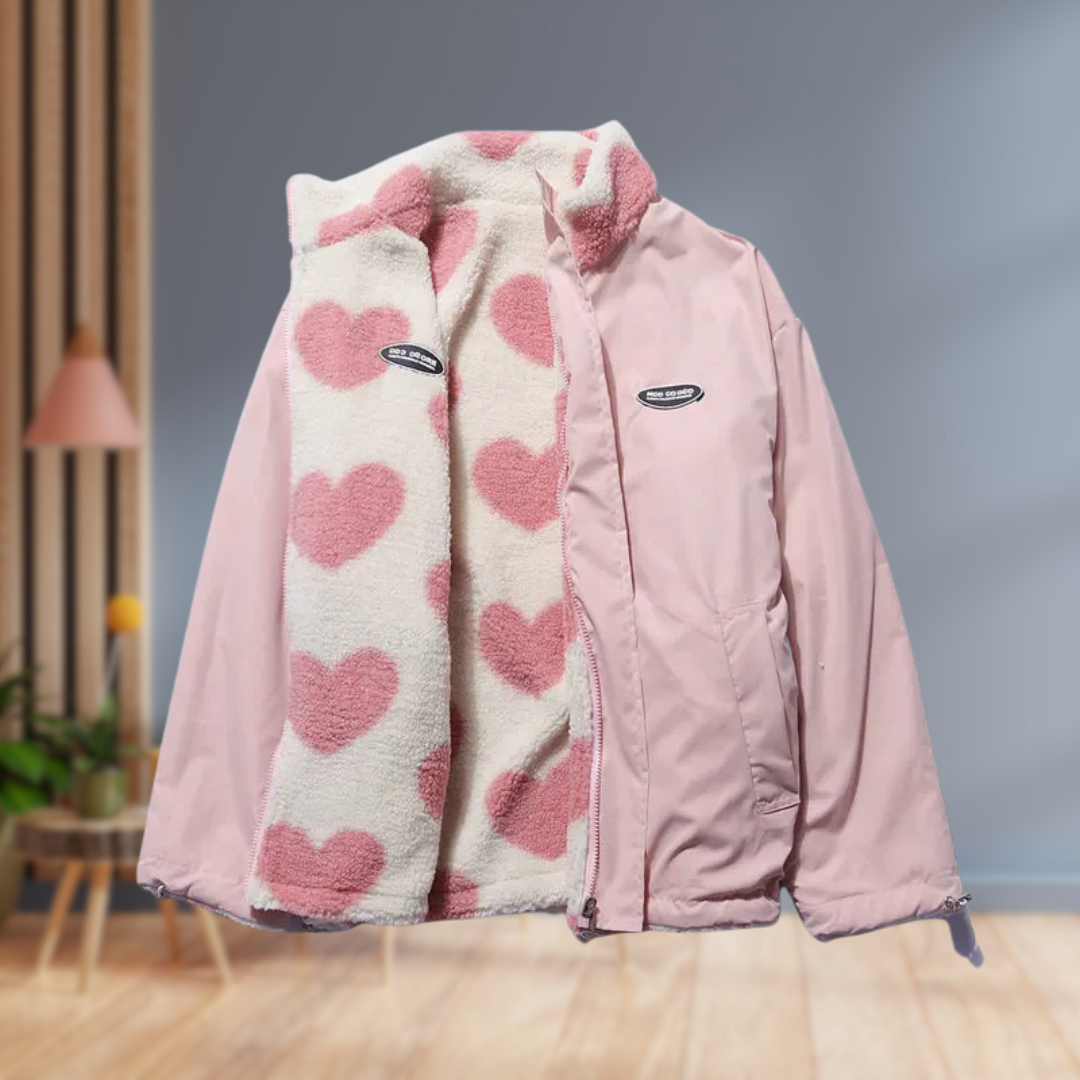 Iris™ | Trendigt Dubbelsidig Hjärtkappa