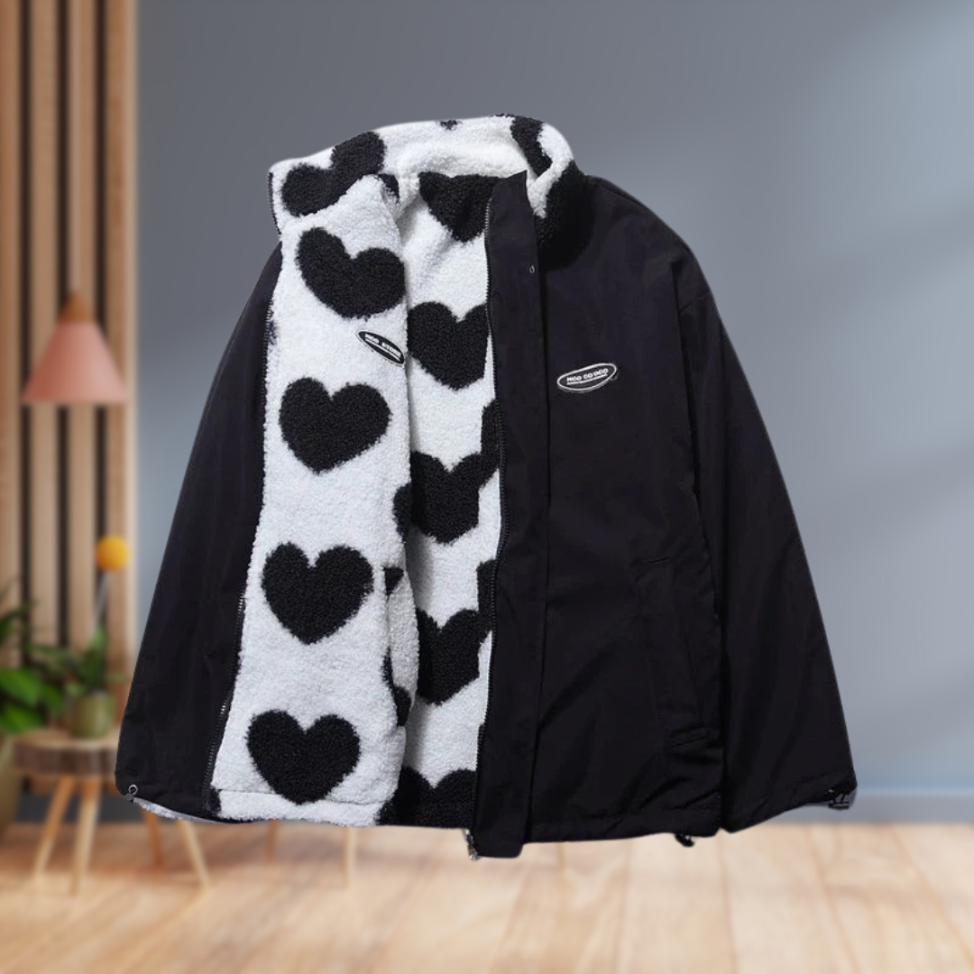 Iris™ | Trendigt Dubbelsidig Hjärtkappa