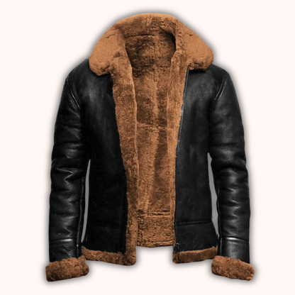 Artur™ |  Vegansk Läder Vinterrock