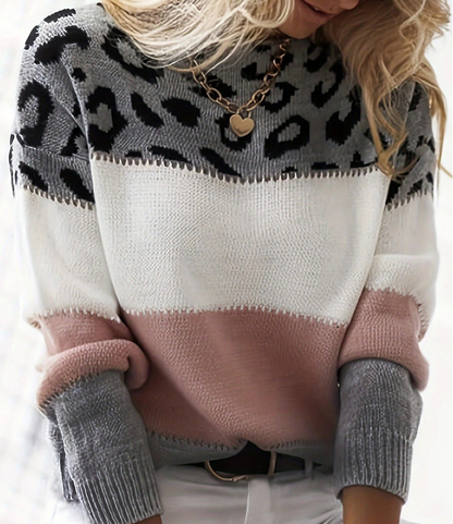 Celine™ | Bekväm Tröja med Leopardmönster