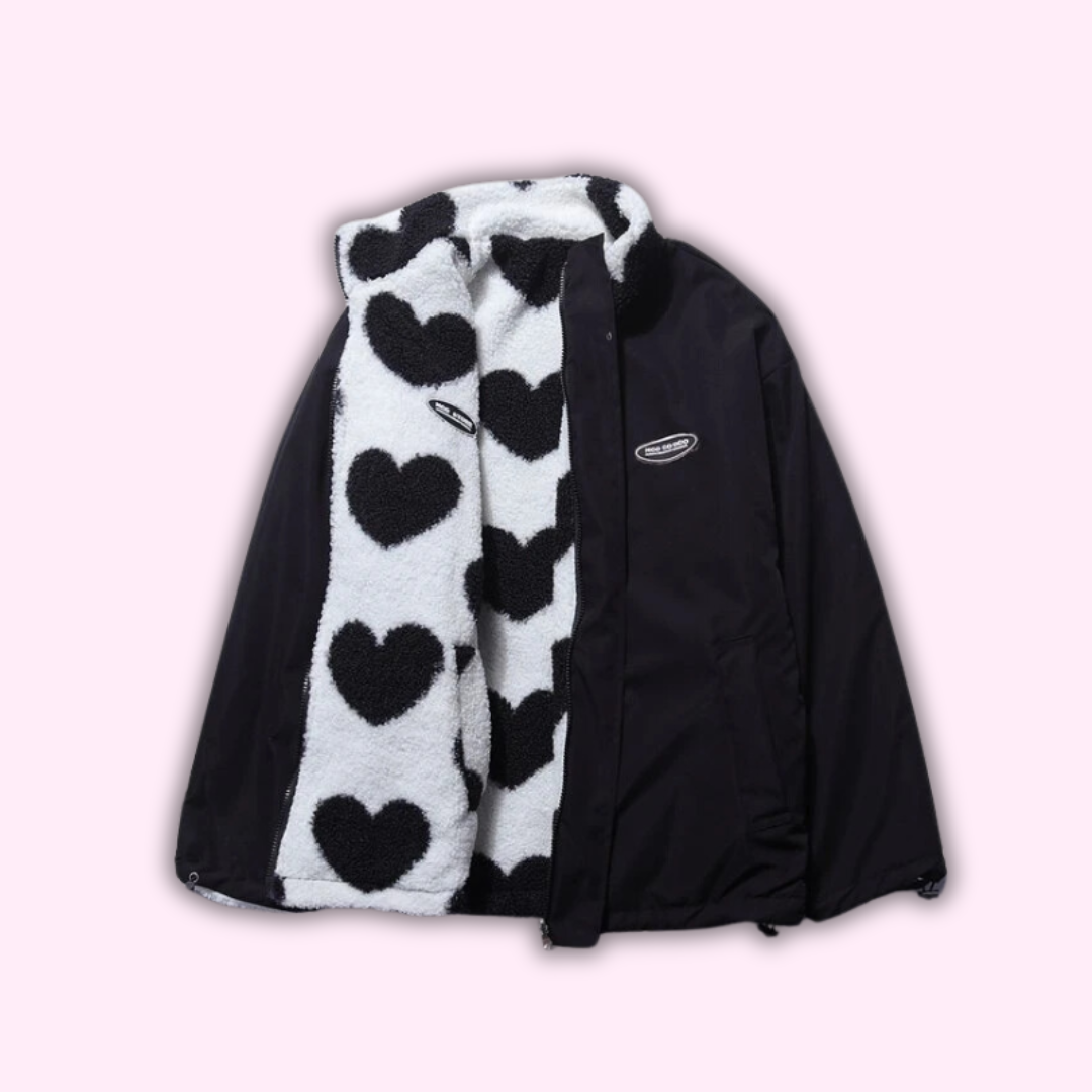 Iris™ | Trendigt Dubbelsidig Hjärtkappa