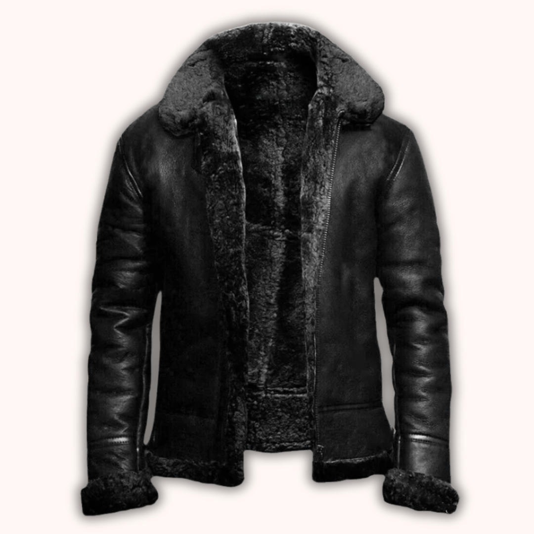 Artur™ |  Vegansk Läder Vinterrock