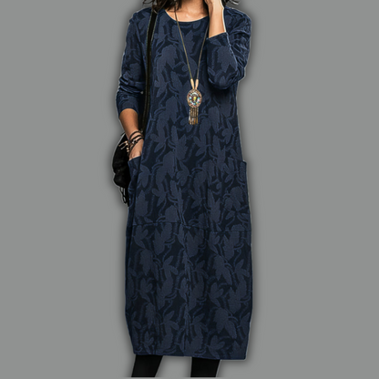 Ruth™ | Stilren Klänning med Rund Halsringning