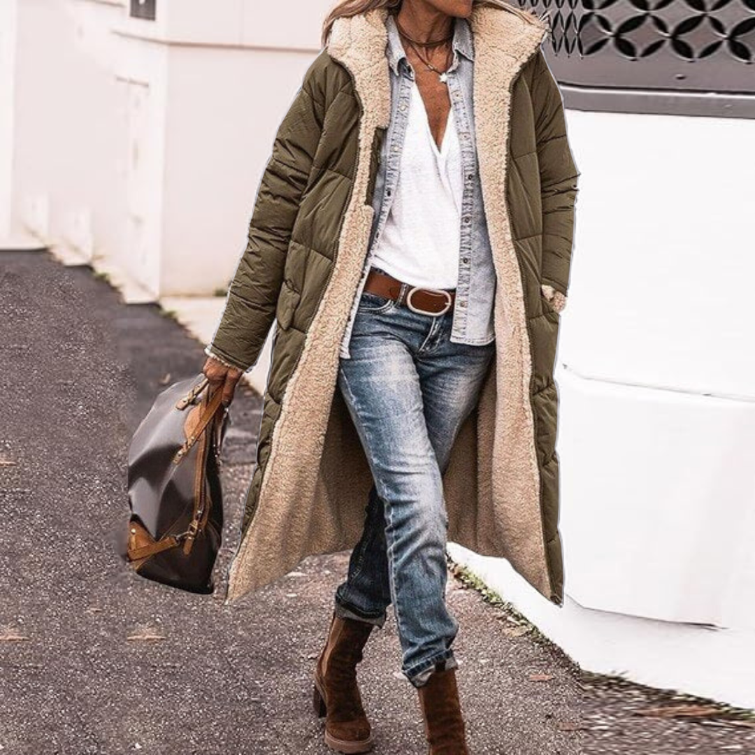 Zoe™ | Trendig Vändbar Långjacka