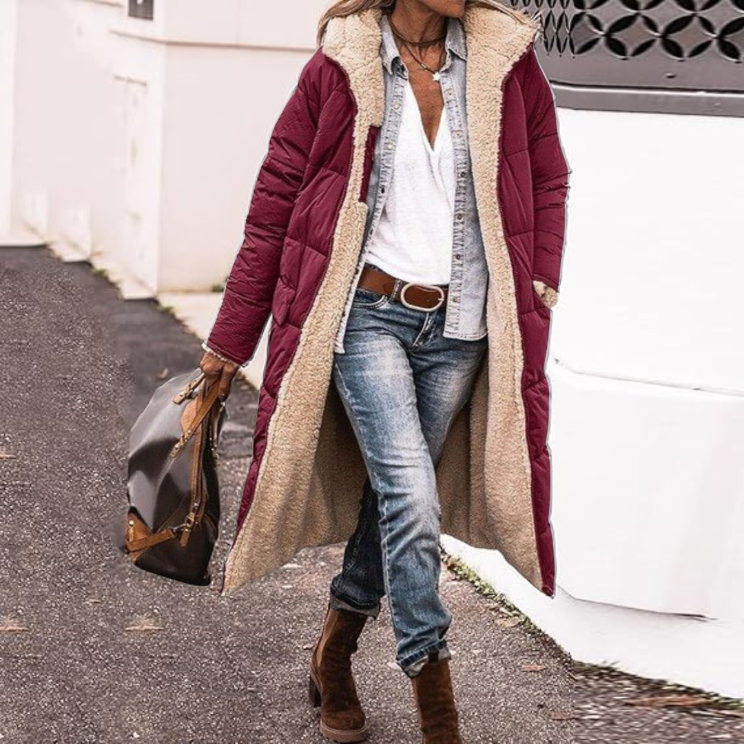 Zoe™ | Trendig Vändbar Långjacka