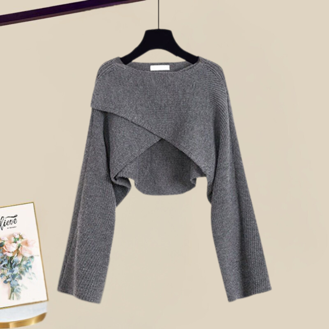 Elly™ | Chic Klänning med Toppset