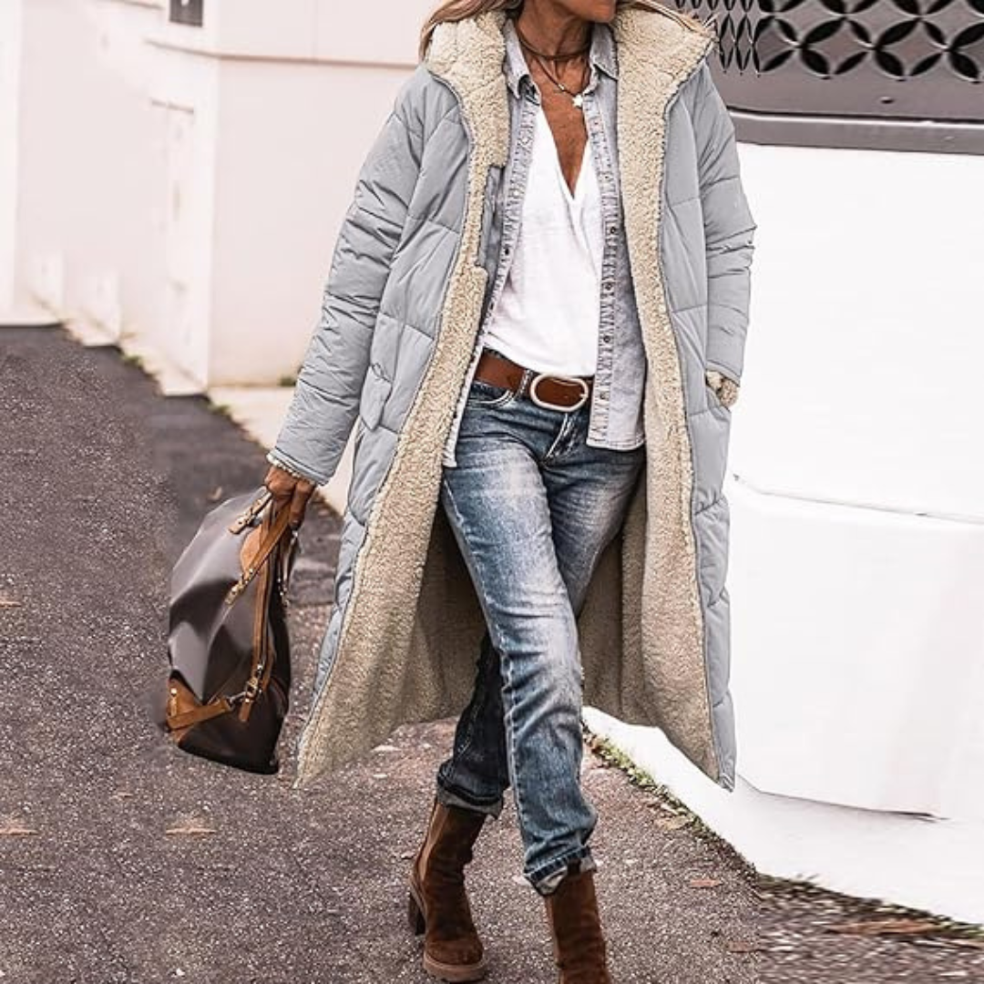 Zoe™ | Trendig Vändbar Långjacka